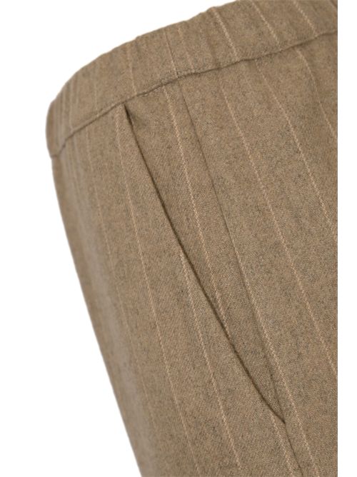 Pantalone gessato Tristan in panno cashmere Liviana Conti | F5WL33GES-T